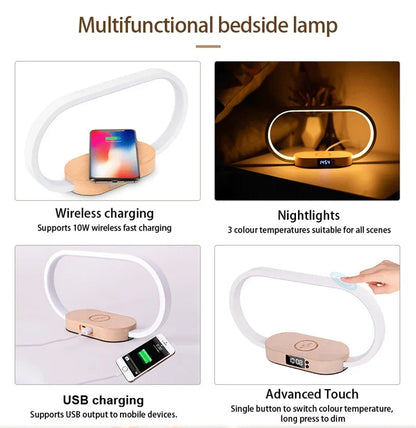 Lampe LED de bureau multifonction