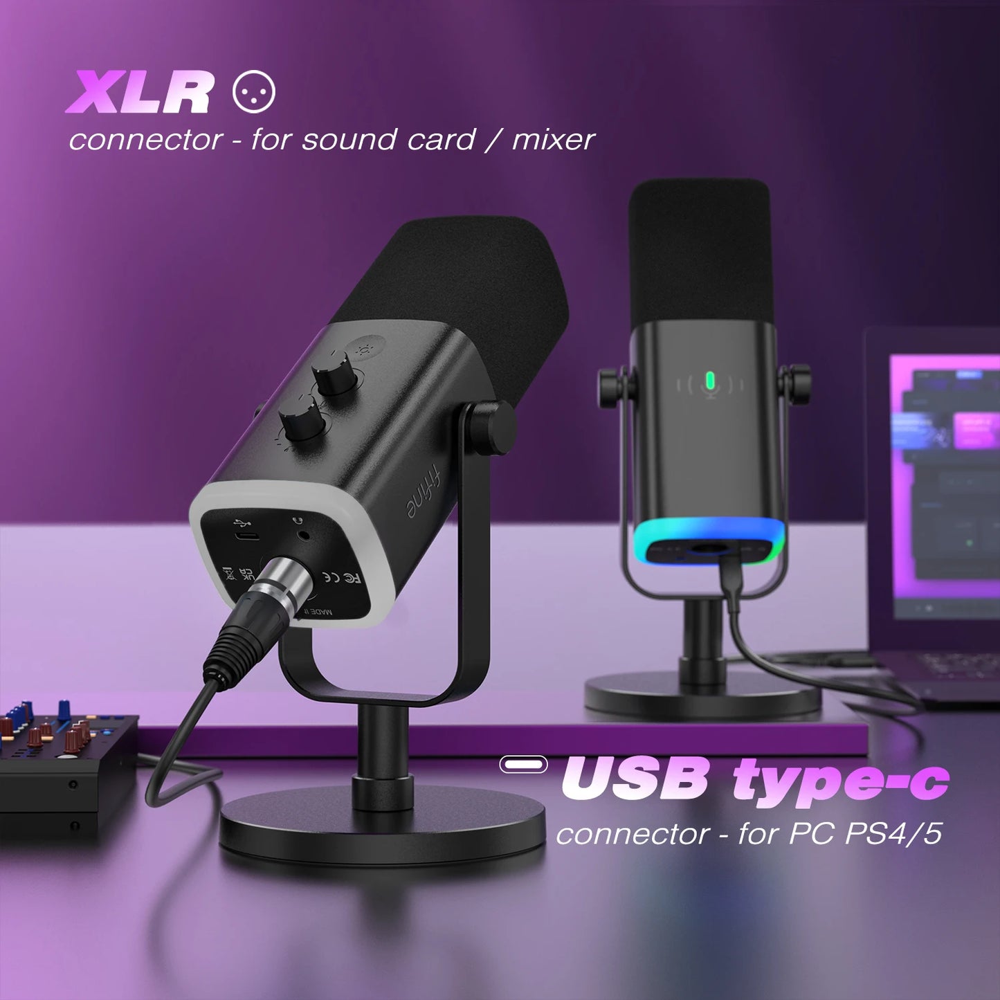 FIFINE USB/XLR Dynamic Microphone Gaming