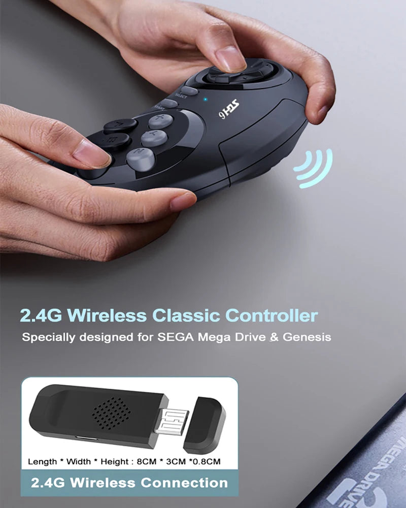 4K Wireless Retro Gaming Console Stick