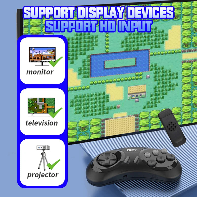 4K Wireless Retro Gaming Console Stick