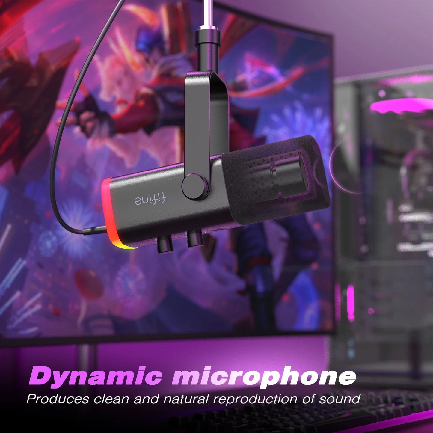 FIFINE USB/XLR Dynamic Microphone Gaming