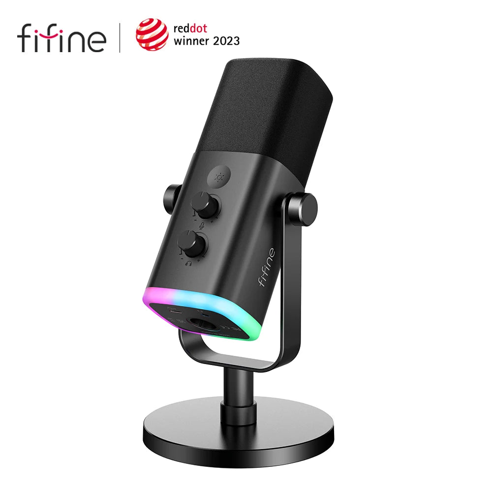 FIFINE USB/XLR Dynamic Microphone Gaming